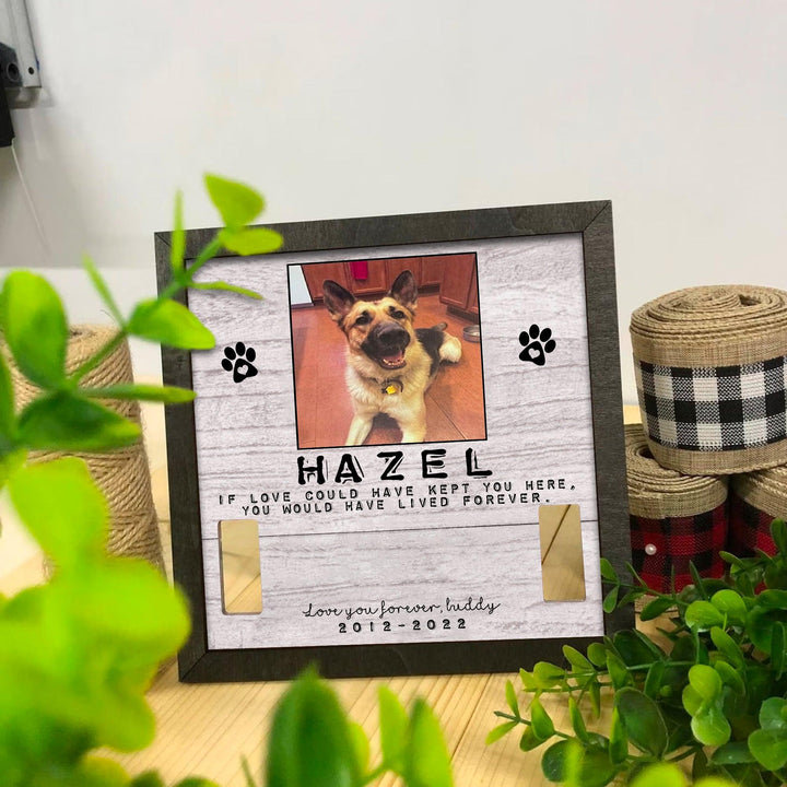 If Love Could Have Kept You Here Dog Collar Frame - Memorial Picture Frame