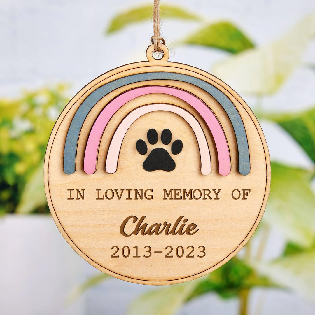In Loving Memory - Rainbow Bridge Dog Memorial Ornament