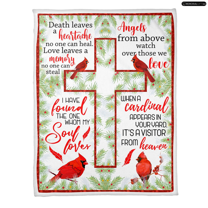Love Leaves A Memory No One Can Steal - remembrance gifts for loss of mother Fleece Blanket
