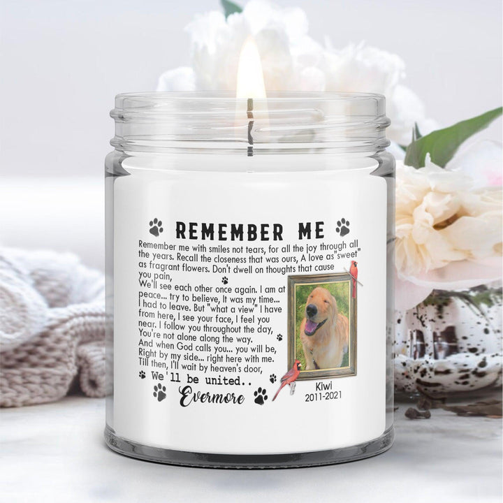 Remember Me - Personalized Dog Memory Candle