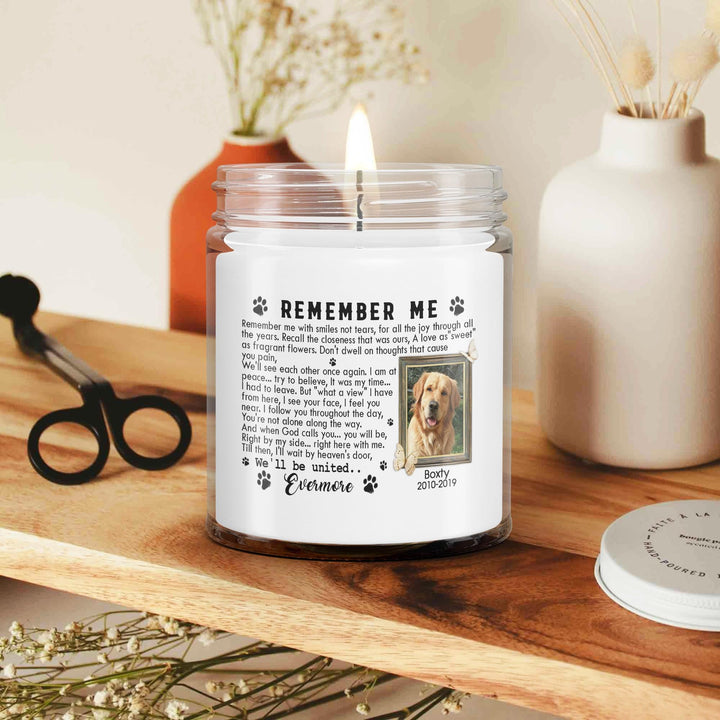 Remember Me - Personalized Dog Memory Candle