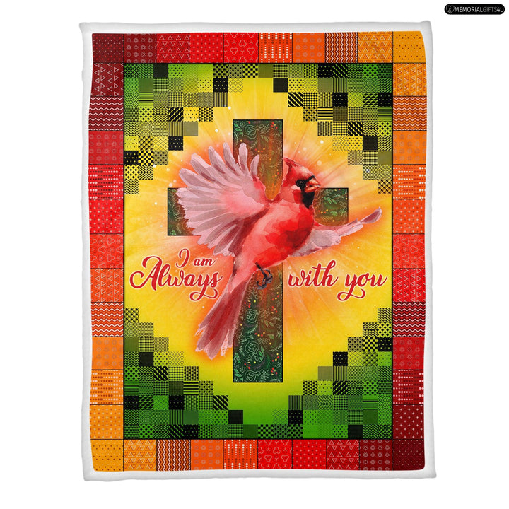 The Cross I Am Always With You - sympathy gifts for loss of mother Fleece Blanket