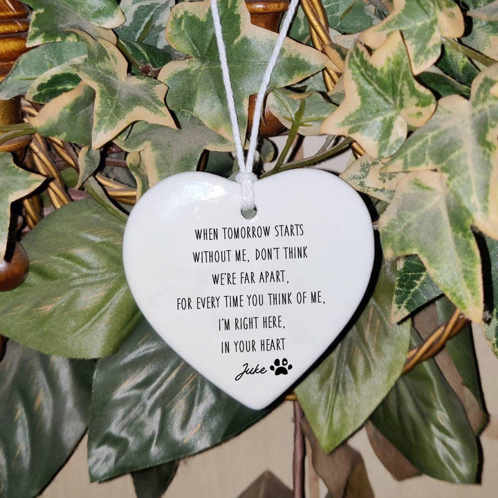 When Tomorrow Starts Without Me - Dog Memorial Ornament