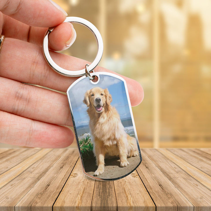 You Left Your Paw Prints - Dog Memorial Keychain